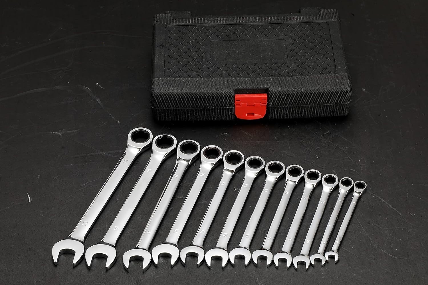 20mm Metric Ratchet Wrench 72-Tooth Box End Spanner Chrome Vanadium Silver