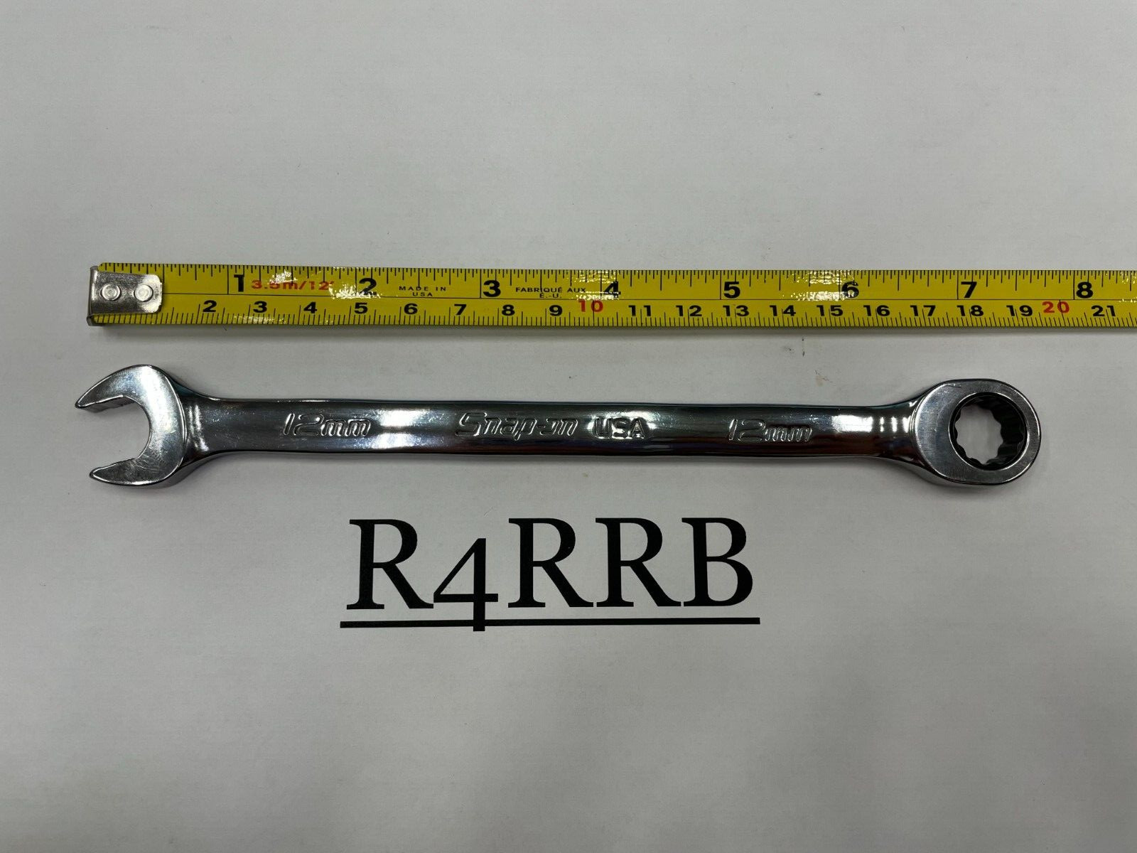 Snap-on Tools NEW 12mm Metric 0° Non-Reversing Ratcheting Combo Wrench SOXRM12
