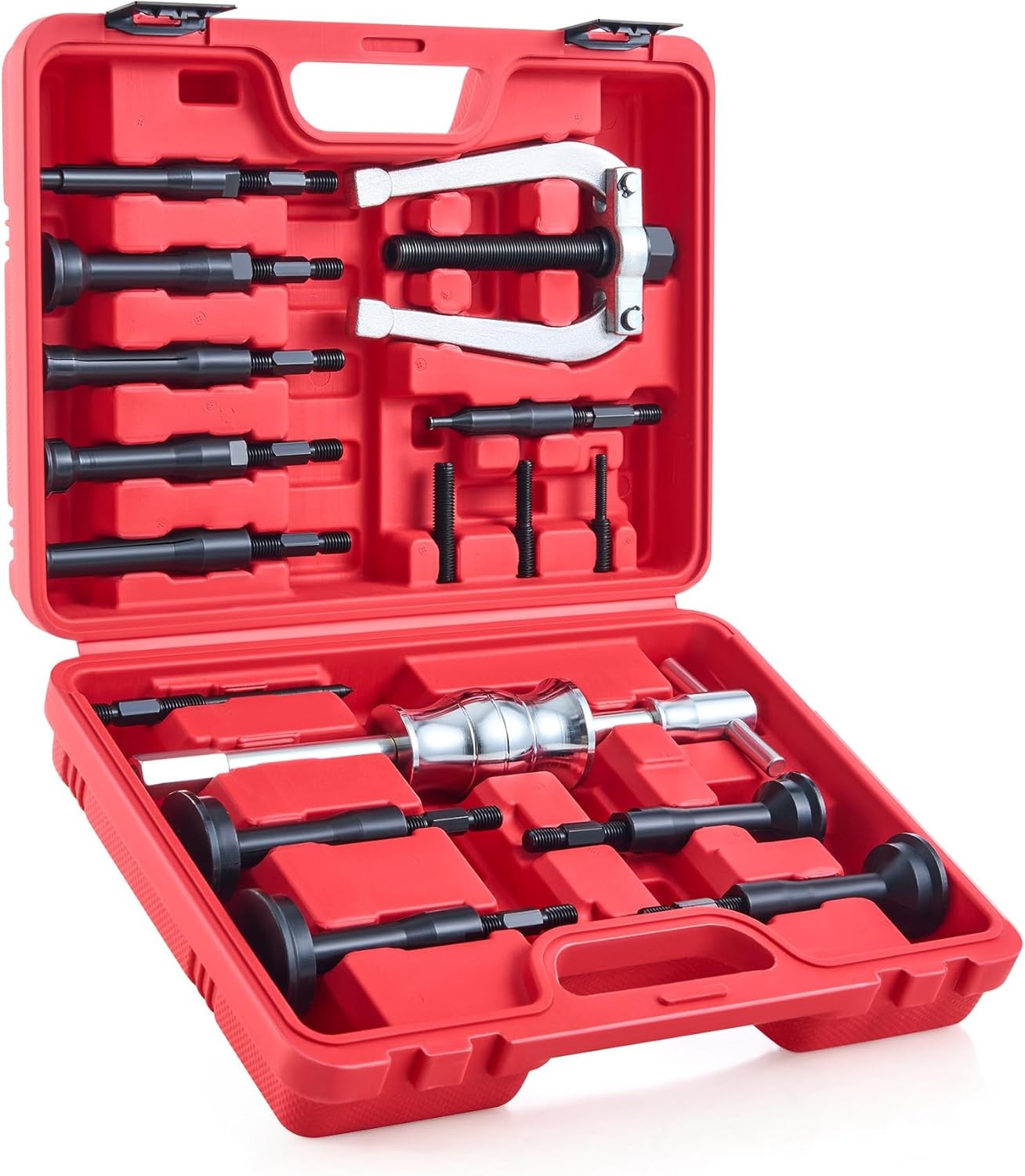 Orion Motor Tech Blind Hole Collet Bearing Race and Seal Puller Extractor red
