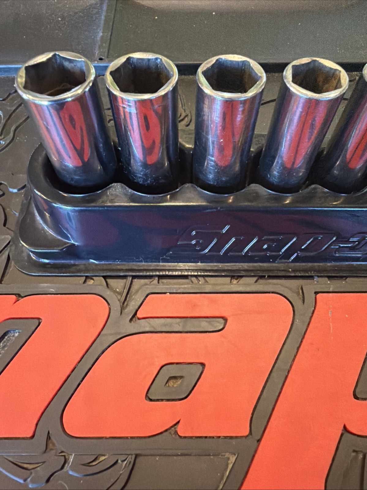 Snap-on 112STMMY 5-15mm 1/4″ Drive 12 Piece 6 Point Metric Deep Socket Set USA