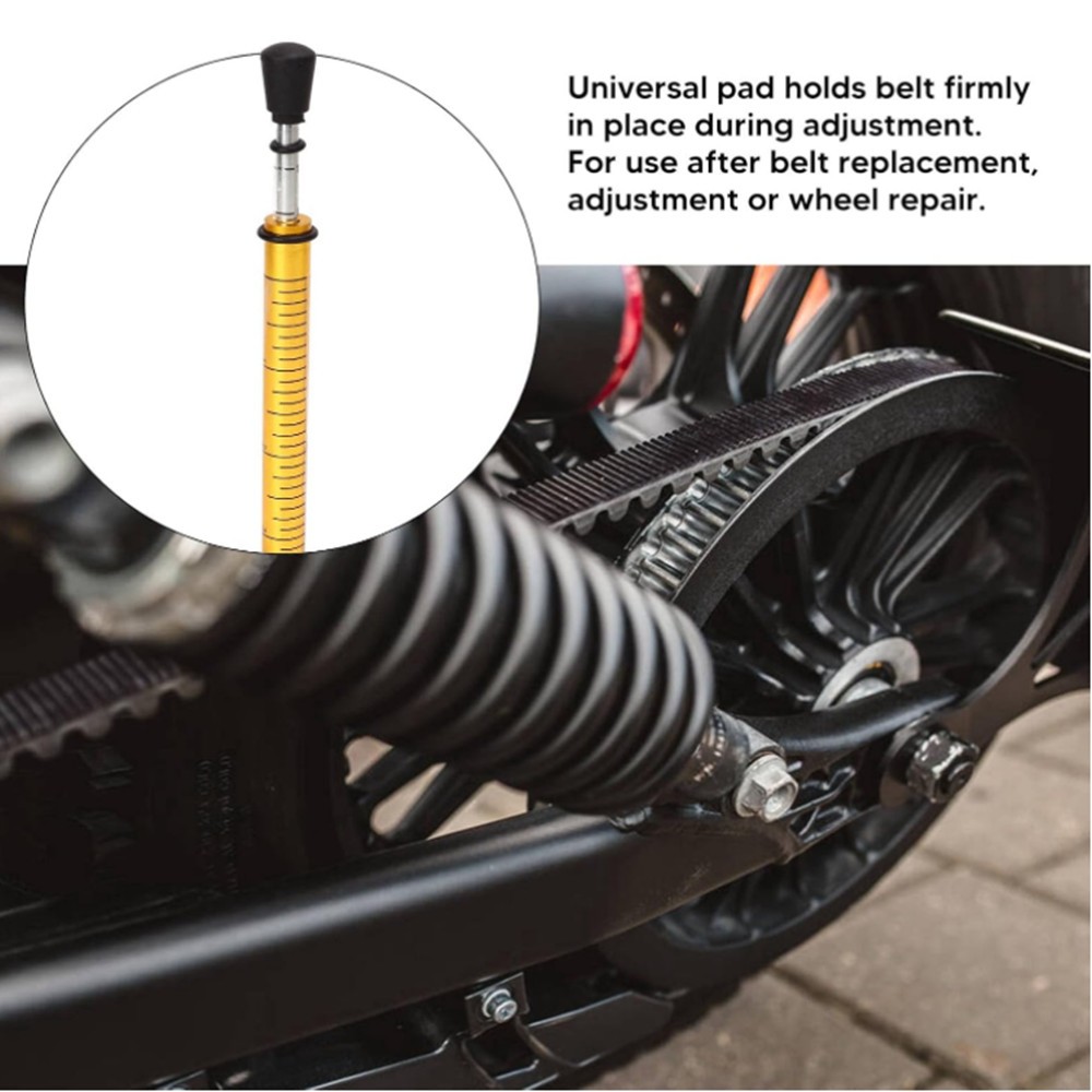 1x Belt Tension Gauge Adjust 10Lbs Belt Tool for Motorcycle Bicycle Drive Belts