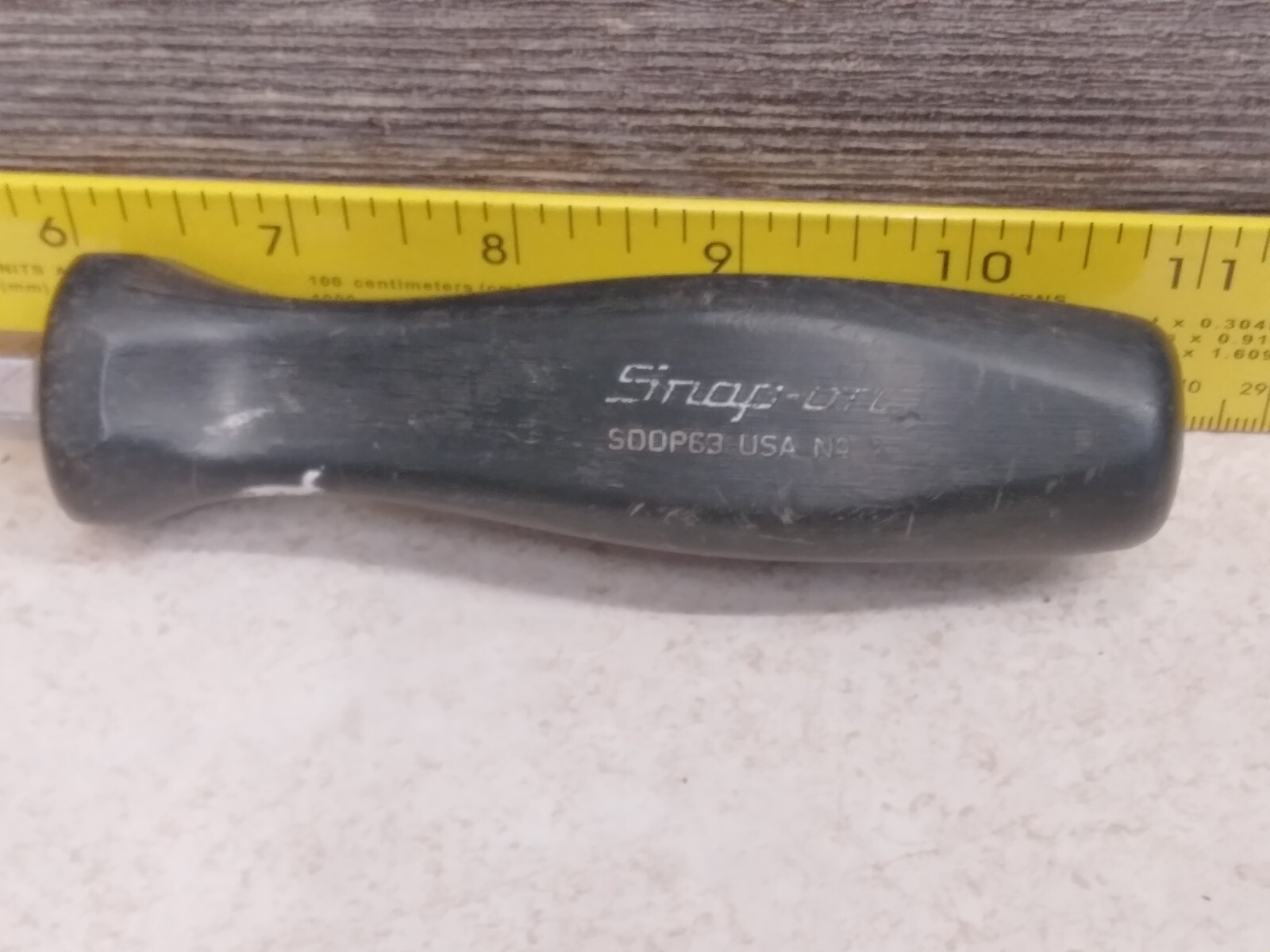 GENUINE Snap On Tools USA- SDDP63 Standard Slotted Black Handle Screwdriver 11″
