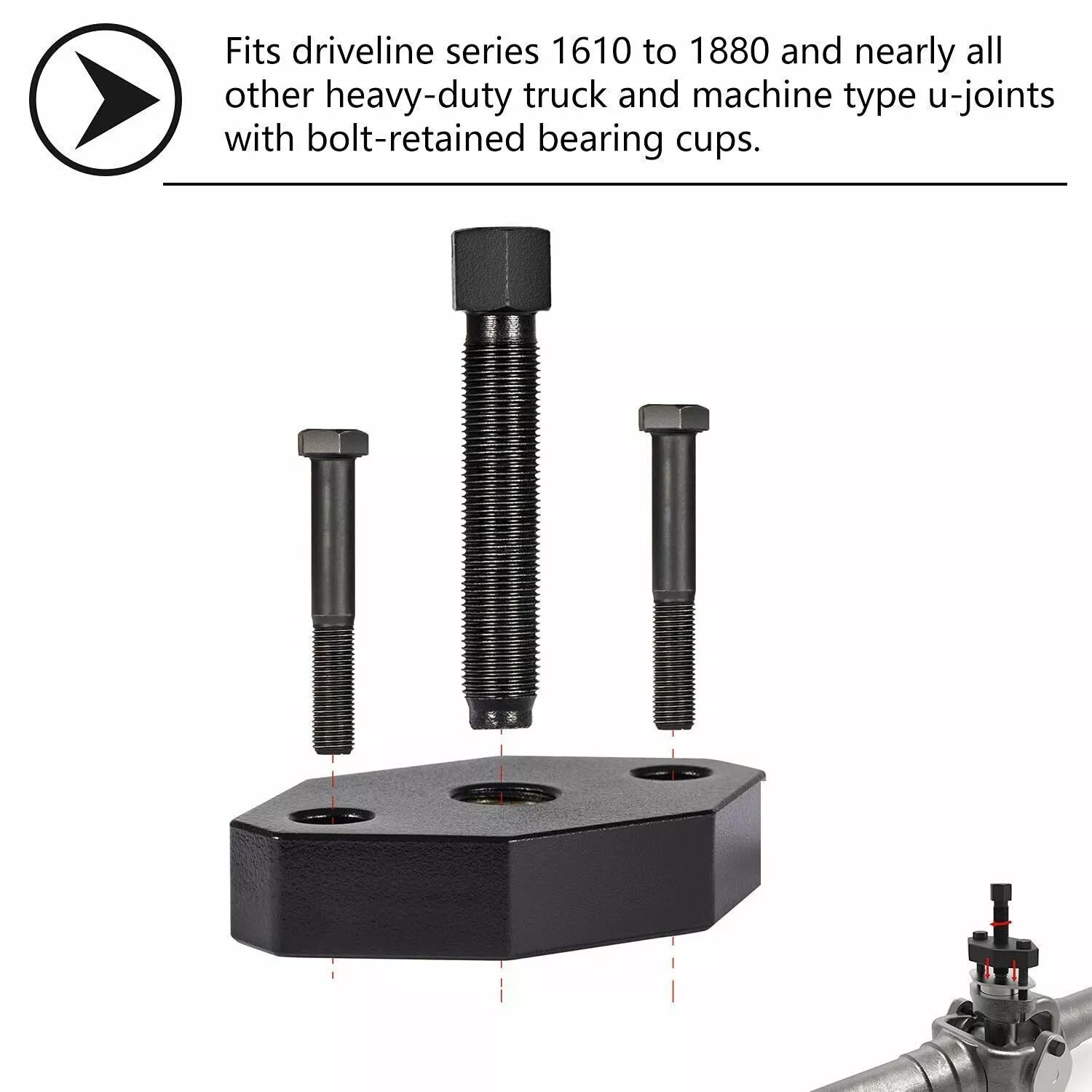 5192 Heavy Duty Bearing Cup Installer Tool for Truck Machine U-Joint 1610-1880