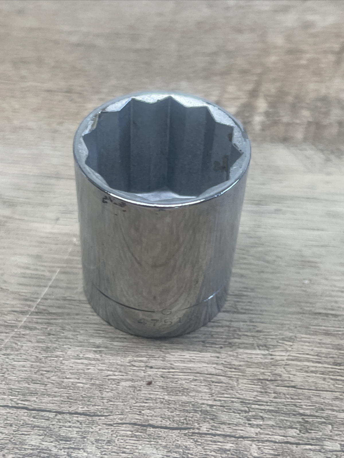 Craftsman Tools 47515 -G- 1-1/16in. 12 Pt 1/2″ Drive Chrome Socket No Marks USA