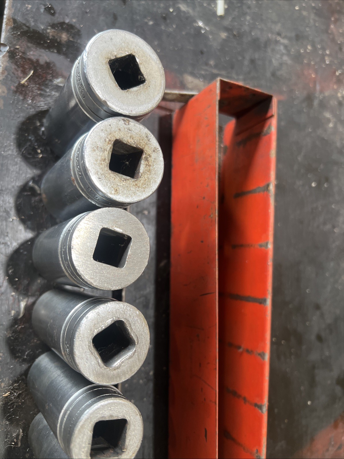 Snap On 11 Piece SAE Deep Impact Socket Set 12 Point 1/2- 1 1/8 In Original Tray