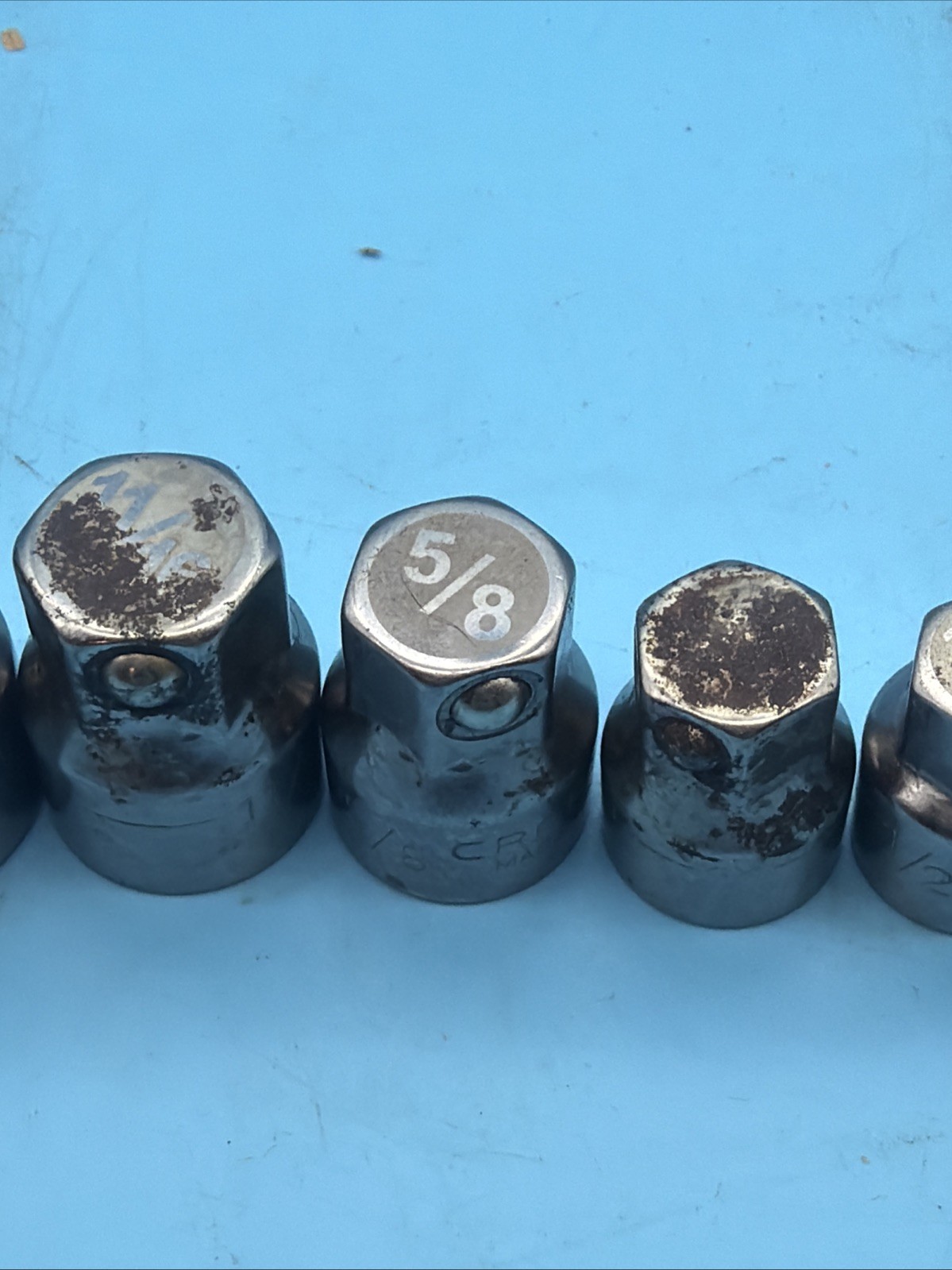 VINTAGE CRAFTSMAN 42800 LOW PROFILE RATCHET WRENCH SOCKETS SAE SET 8Pc Standard