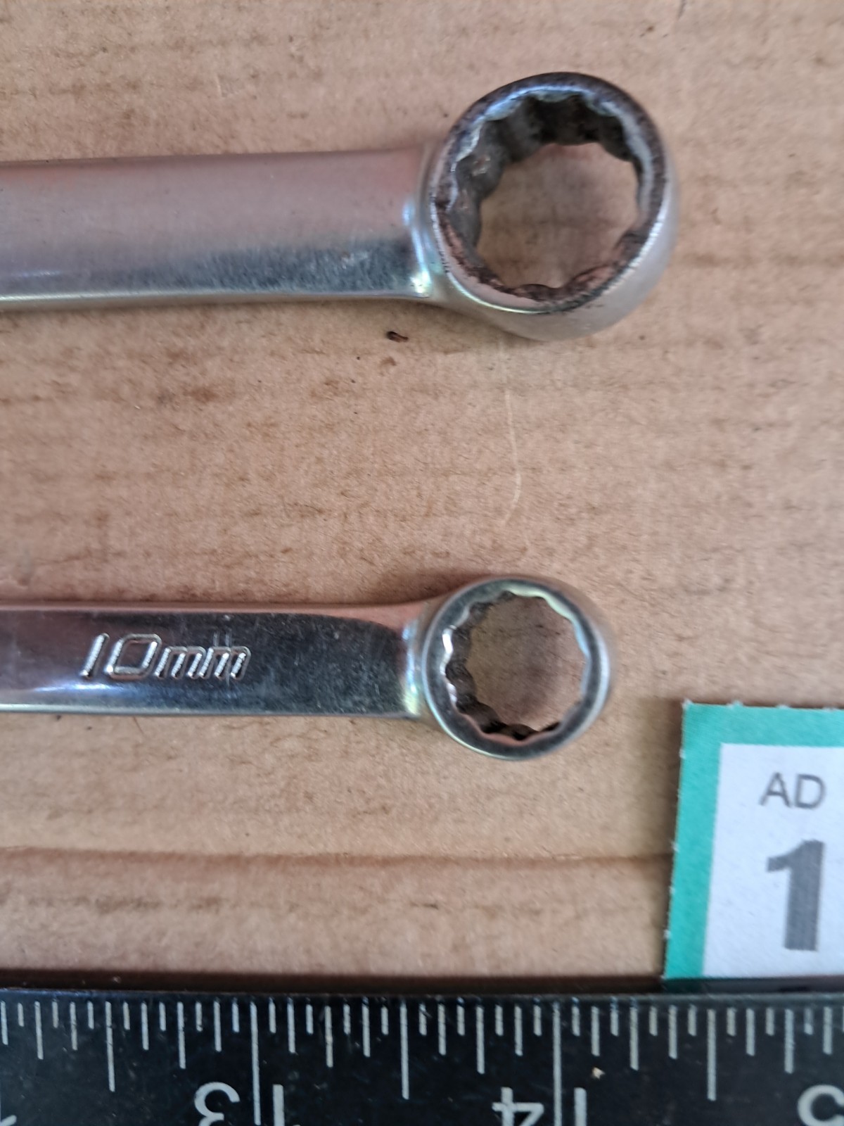 2 Pieces of Snap On Combination OEXM 10 & 13mm Spanners in Good Used Condition