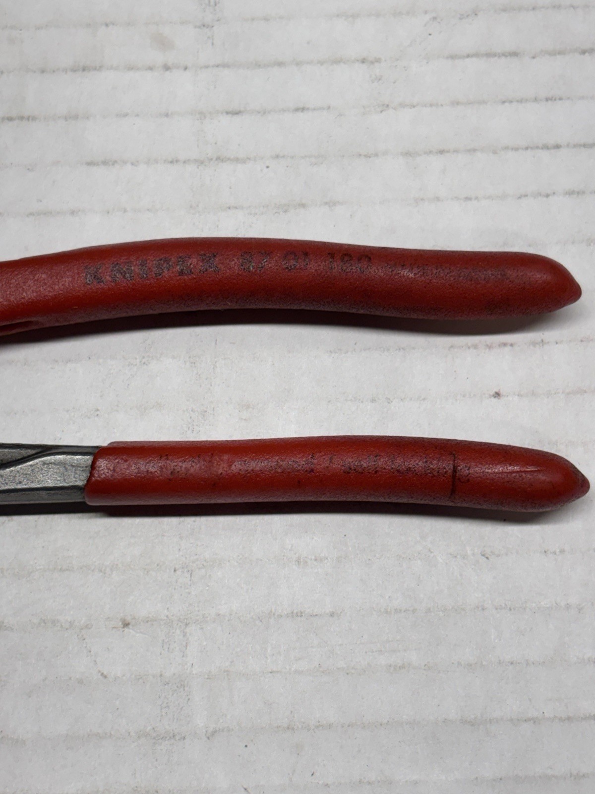 2 Knipex Cobra Adjustable Pliers 87 01 250 10″ & 87 01 180 7″ Red Grip Germany