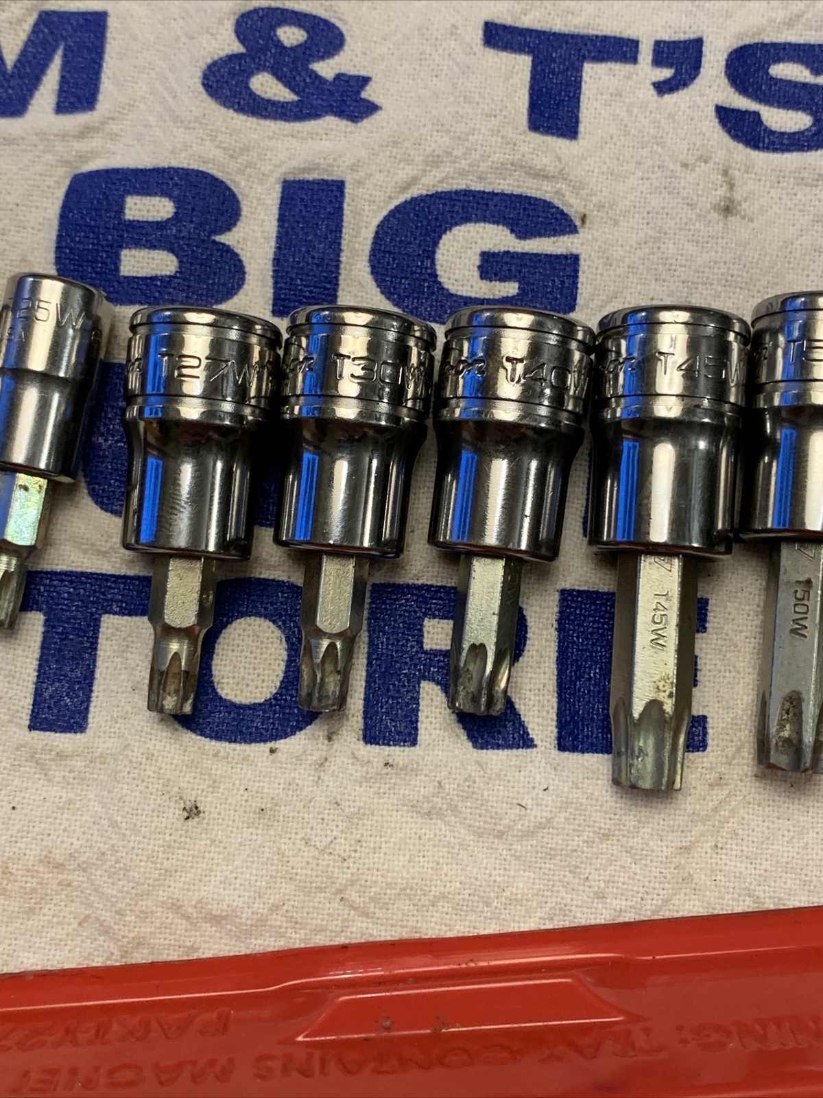 Snap-on 9pc Combination Drive TORX Bit Heavy-Duty Removal Socket Set 209EFTXBY