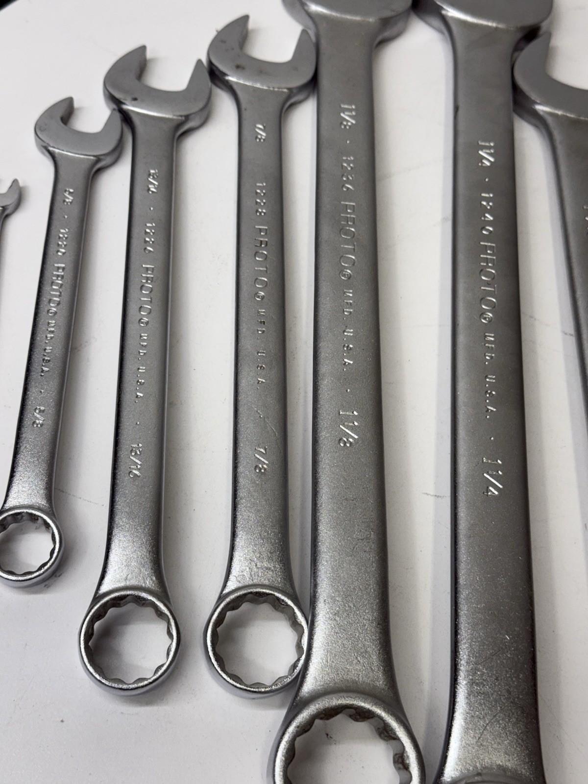Lot Of 13 PROTO Professional SAE Combination Wrenches MADE IN USA