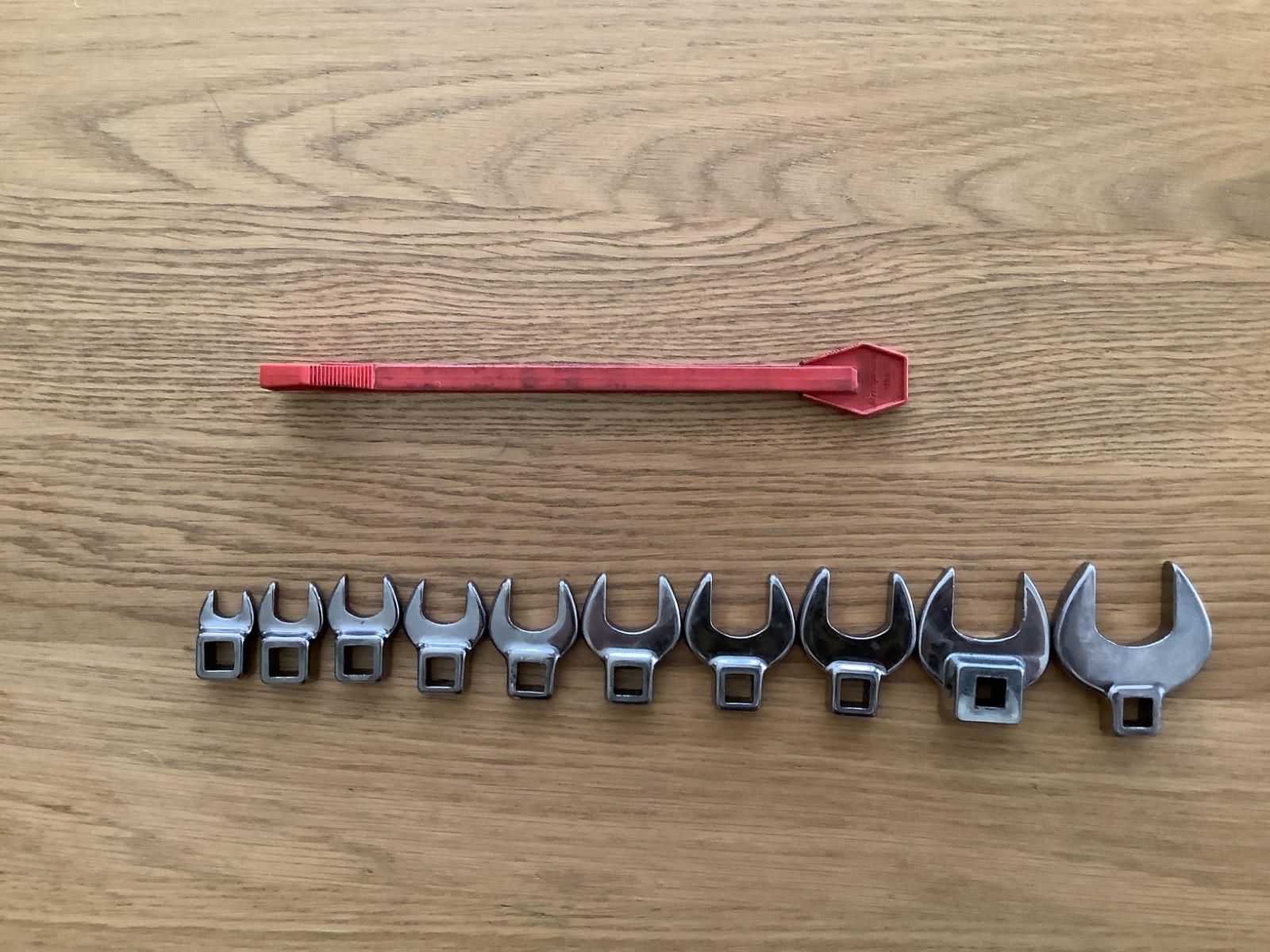Craftsman And One Snap On 3/8″ Drive 3/8″-1” Crowfoot Wrench Set 15/16 Missing