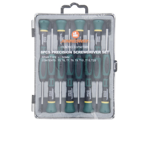Jonnesway D3750T08S 8 Pcs Precision STAR Screwdriver Set T5-T20