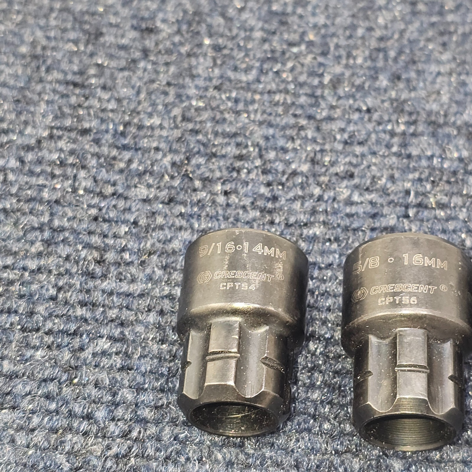 (6 PIECES) Crescent Spline Sockets Sizes 19mm, 18mm, 17mm, 16mm, 15mm, 14mm