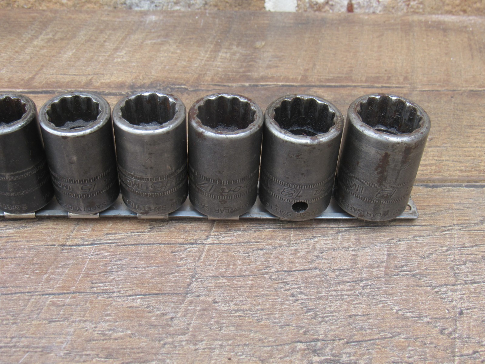 SNAP ON 10MM – 19MM 1/2″ DR METRIC 12 POINT SHALLOW IMPACT SOCKET IMDM100A – 190