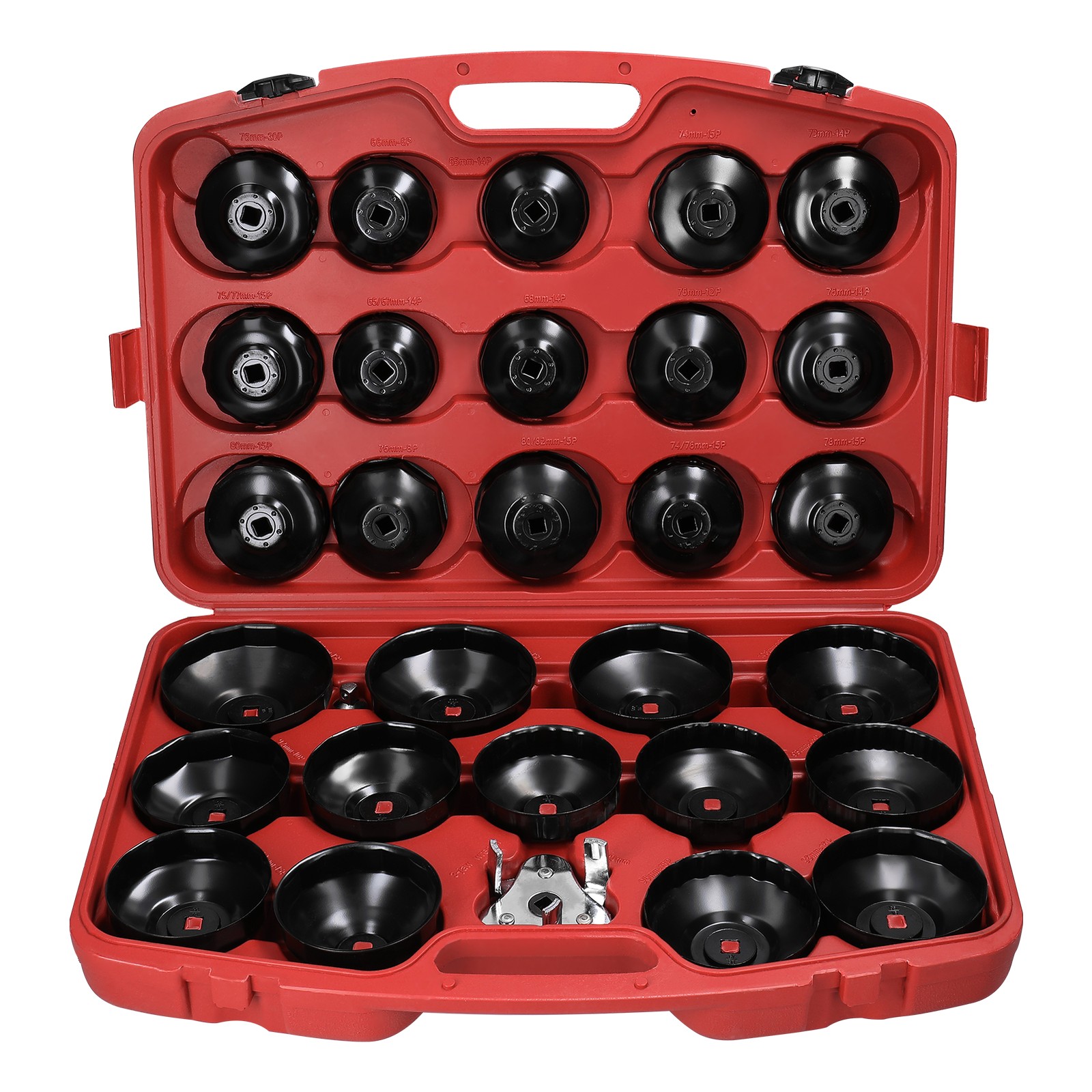 30Pcs Oil Filter Captype Removal Wrench Socket Set 1/2inch 12.5mm Mouth Car NTKC