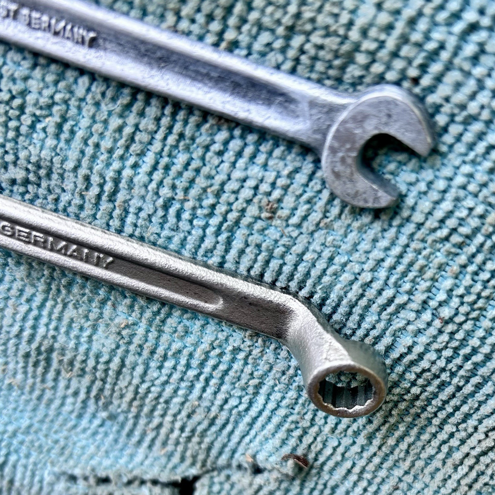2 Small West Germany Double Box & Open End Wrenches SAE & Metric Free Shipping