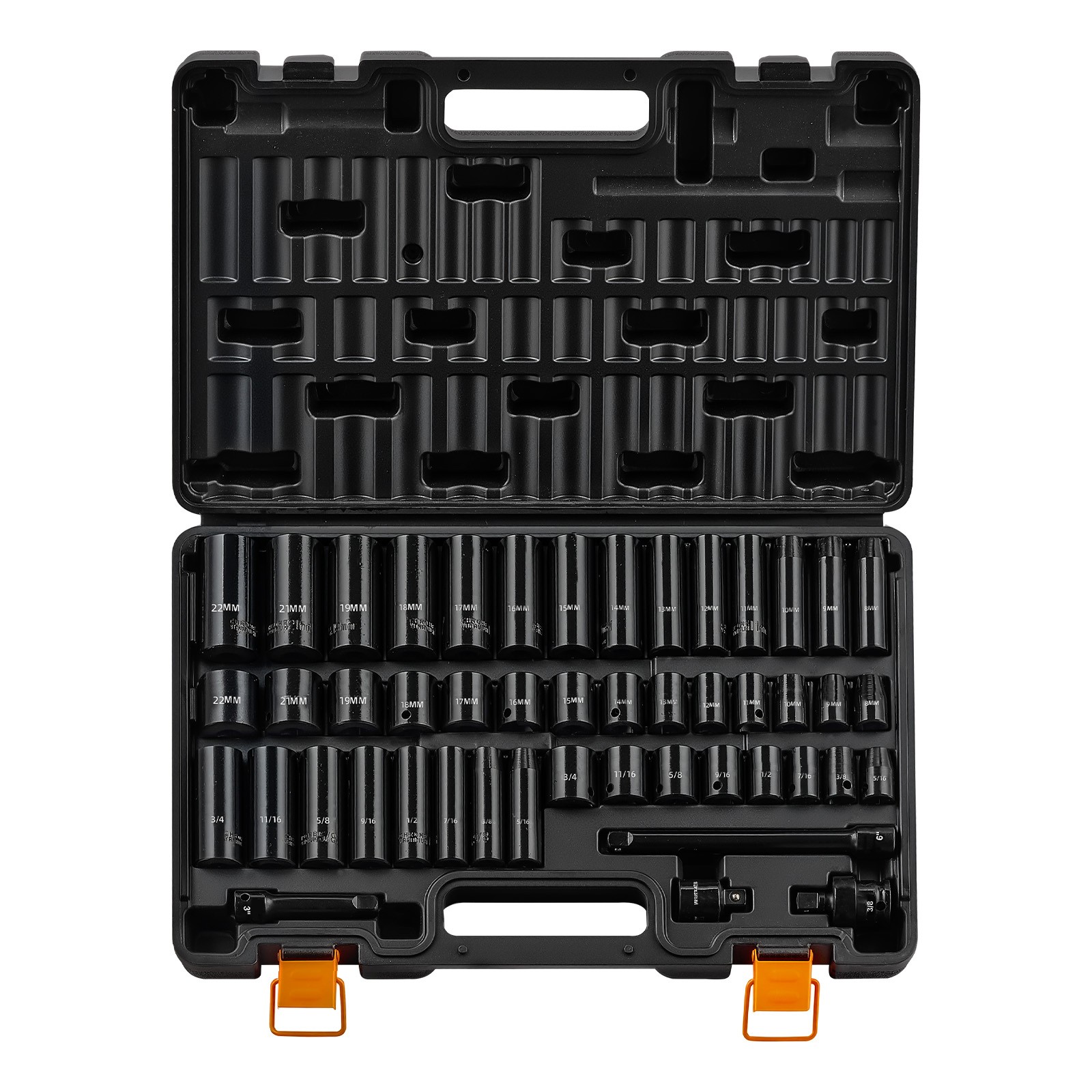 Uimoso 48-Piece 3/8″ Drive Impact Socket Set with Storage Case
