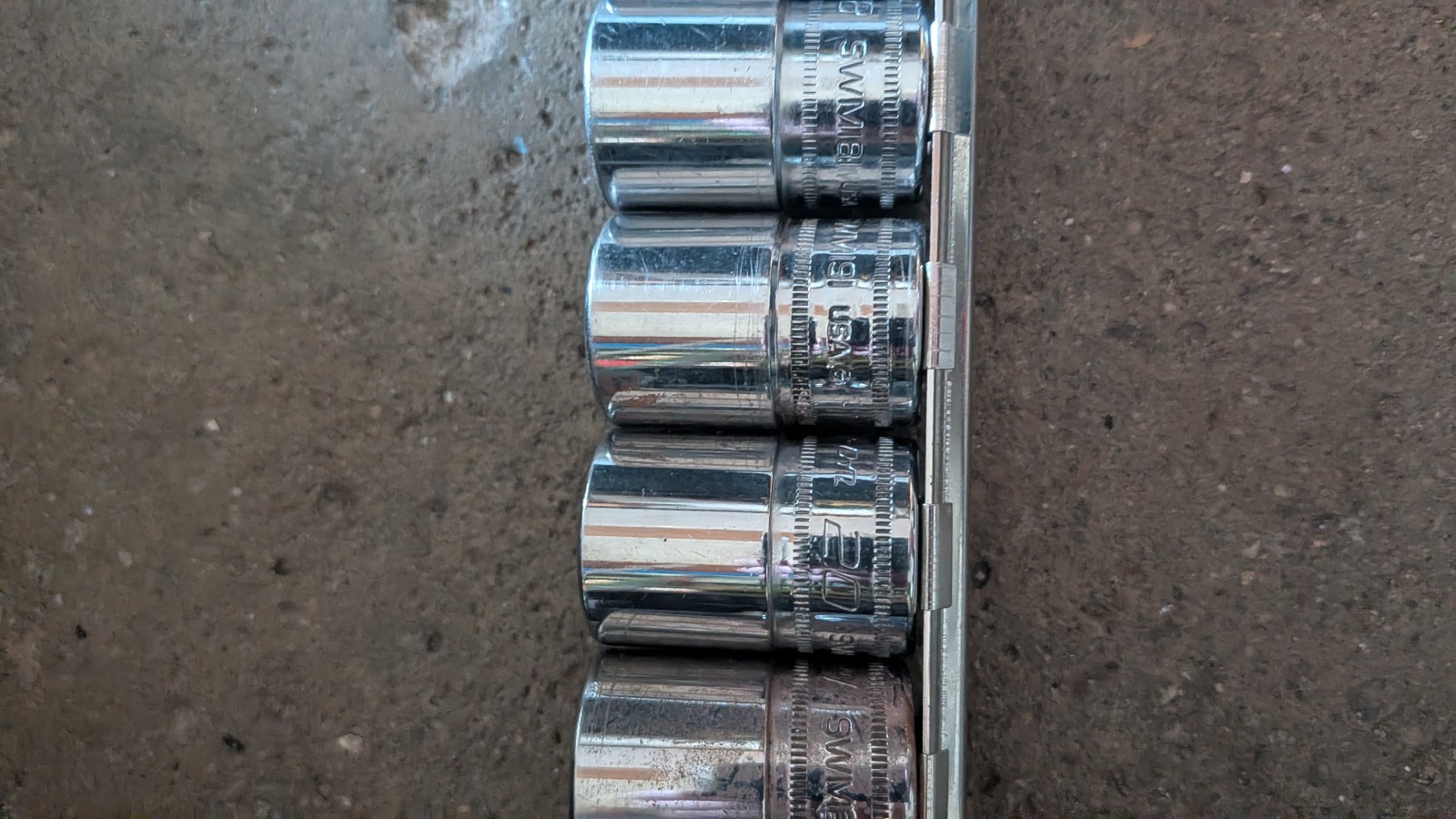 13 Snap-on Socket Set 1/2″ 23mm 22 21 20 19 18 17 15 14 13 12 11 10 Metric 12pt