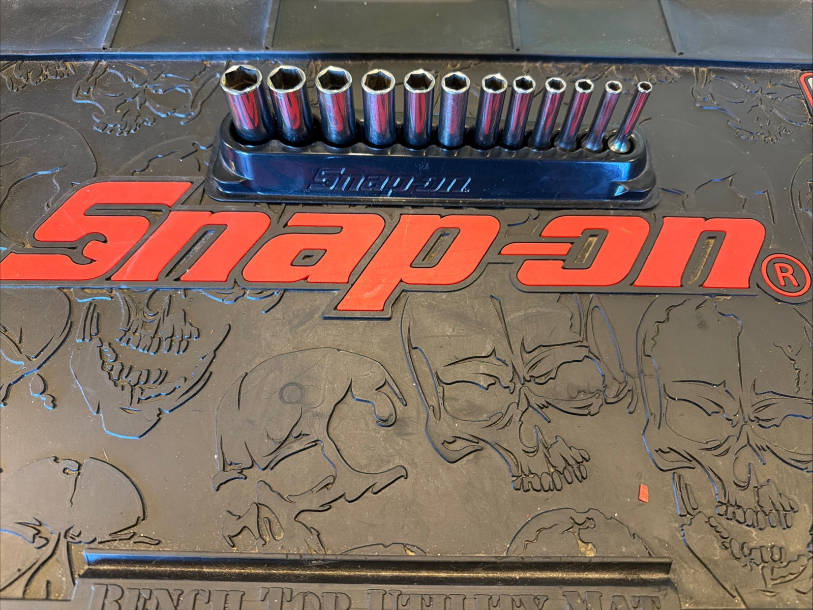 Snap-on 112STMMY 5-15mm 1/4″ Drive 12 Piece 6 Point Metric Deep Socket Set USA