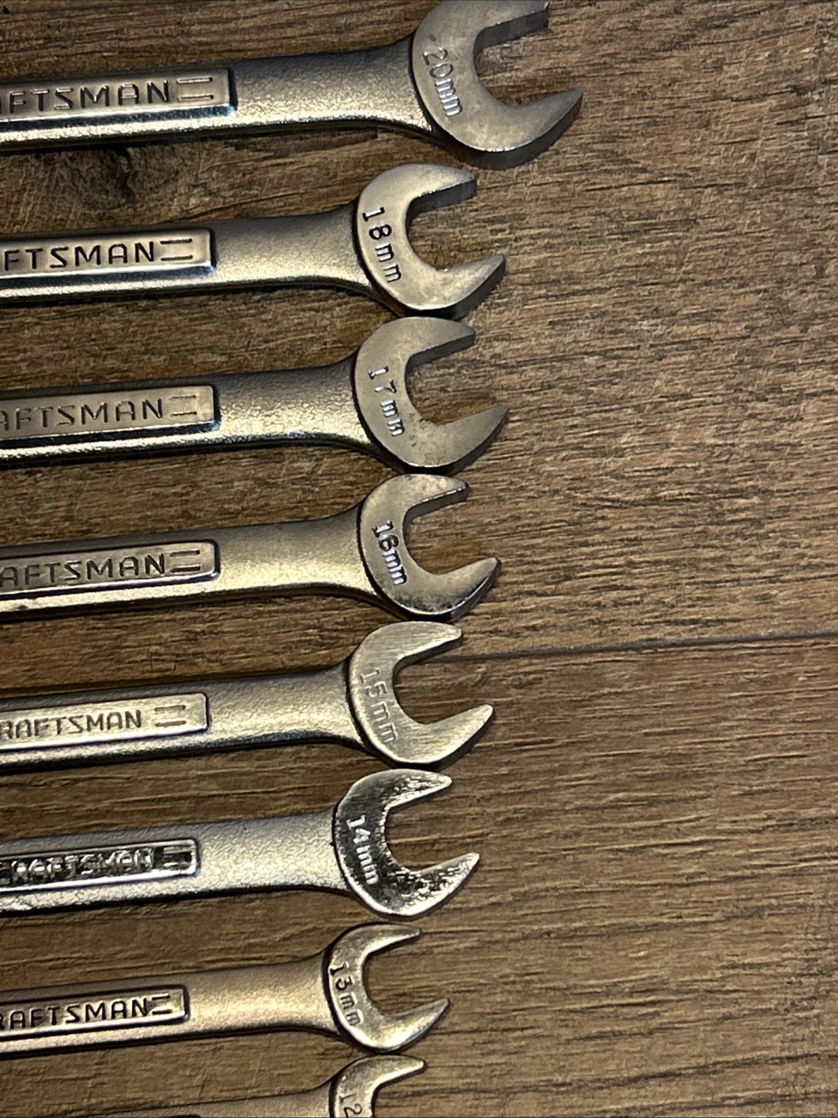 Craftsman USA VA/VV 14-pc Metric 12 Point Combination Wrench Set 7-23 mm-No 19mm