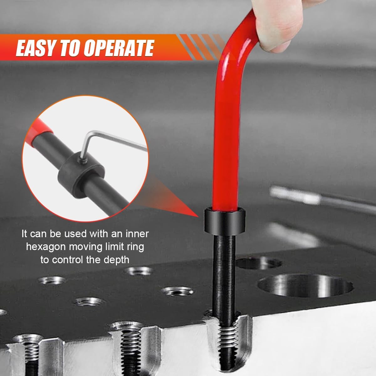 M6x1.0 Thread Repair Insert Kit 30pcs Stainless Helicoil Set Tool Auto Repair/HD