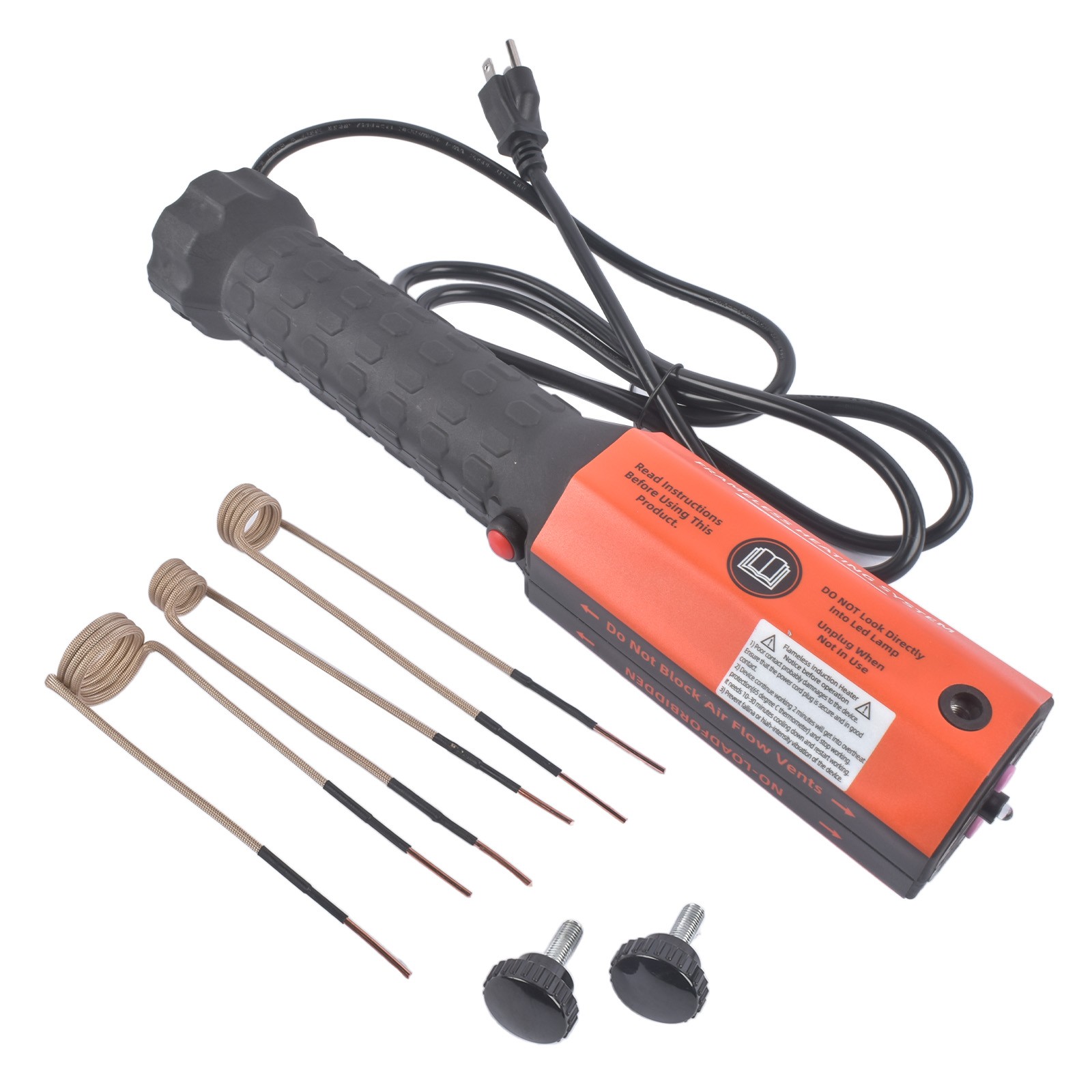 Induction Heater Bolt Removal, 1100W/1200W 110V Magnetic Flameless Heat +3 Coils