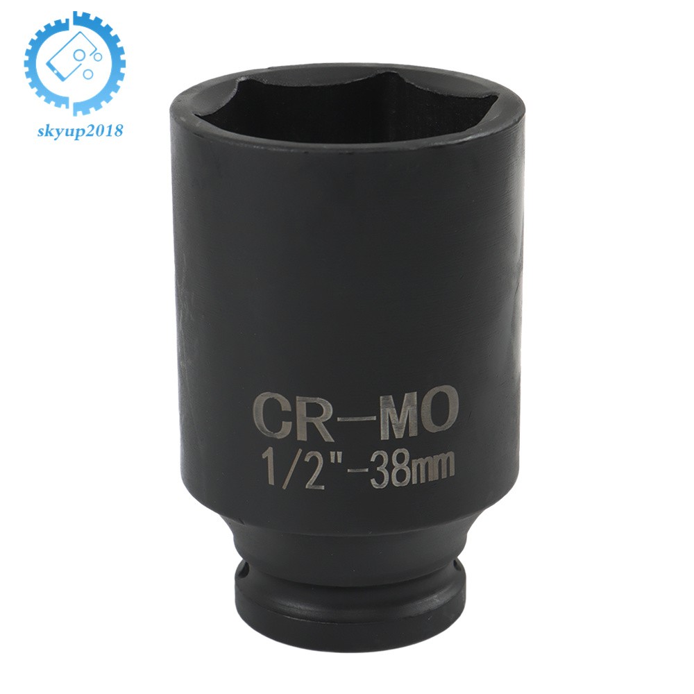 9pcs 29-38mm 1/2″ Drive Metric Axle Hub Nut Socket Deep Impact Socket Tool Kit