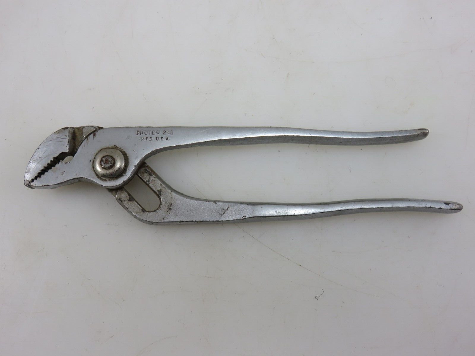 Proto 242 Tongue & Groove Slip Joint Adjustable Pliers 7.75″ Long Made In USA