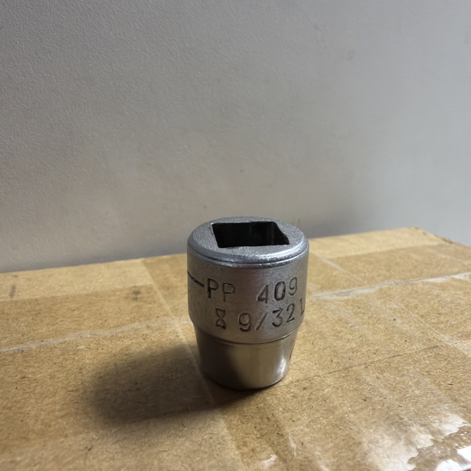 Vintage Snap-on 3/8″ Drive 9/32″ External Plug Socket PP-409 Underline USA