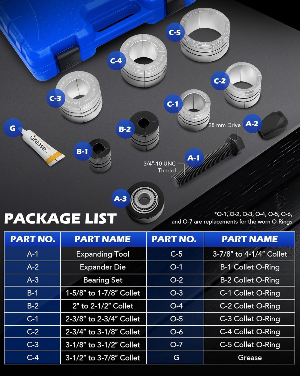 Portable Exhaust Pipe Expander with Storage Case – DIY & Professional Use