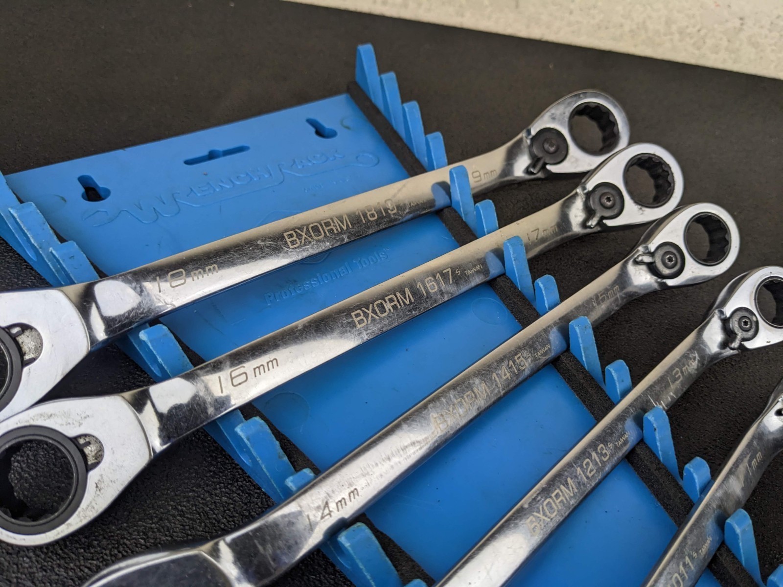 #bp430 Blue Point BXORM706 Reversible Offset 12Pt Ratcheting Wrench Set 8-19mm