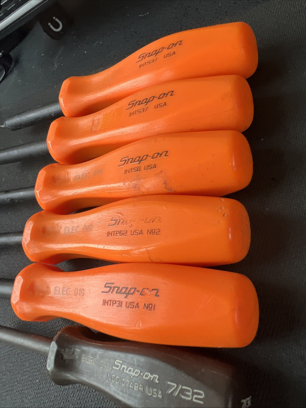 Snap On Non-Conductive Composite Screwdriver Set Electrical 6 PCs WOW⭐️flat Phil