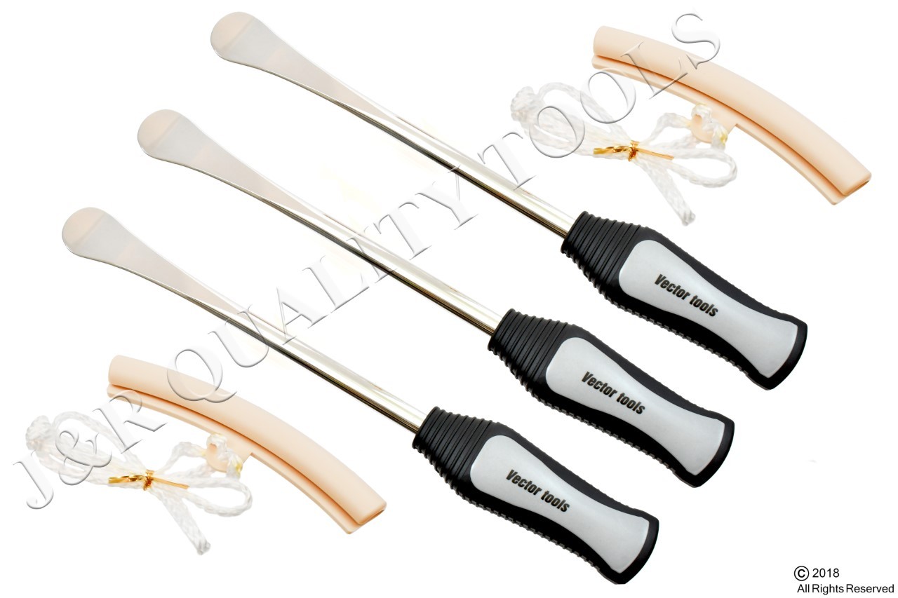 Spoon Motorcycle Tire Iron Irons Changing Rim Protector Tool Combo New With Case