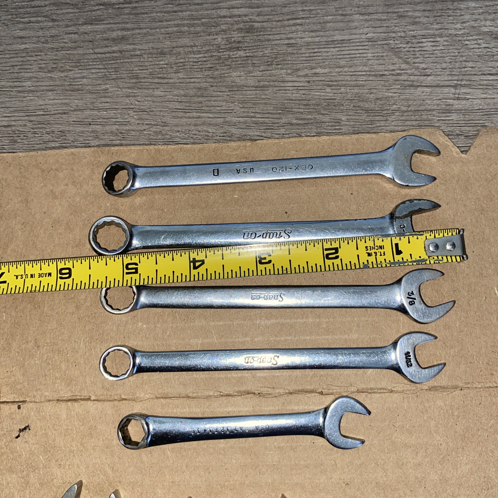 17 Snap On Combination Wrenches 8MM-15MM, 17MM-19MM & 6 Other Wrenches