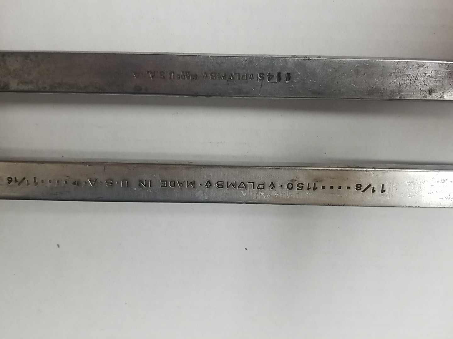 2 Vintage Plomb Wrench Box End Wrenchs #1145 #1150 1″x 15/16″ 1 1/16″ X 1 1/8″