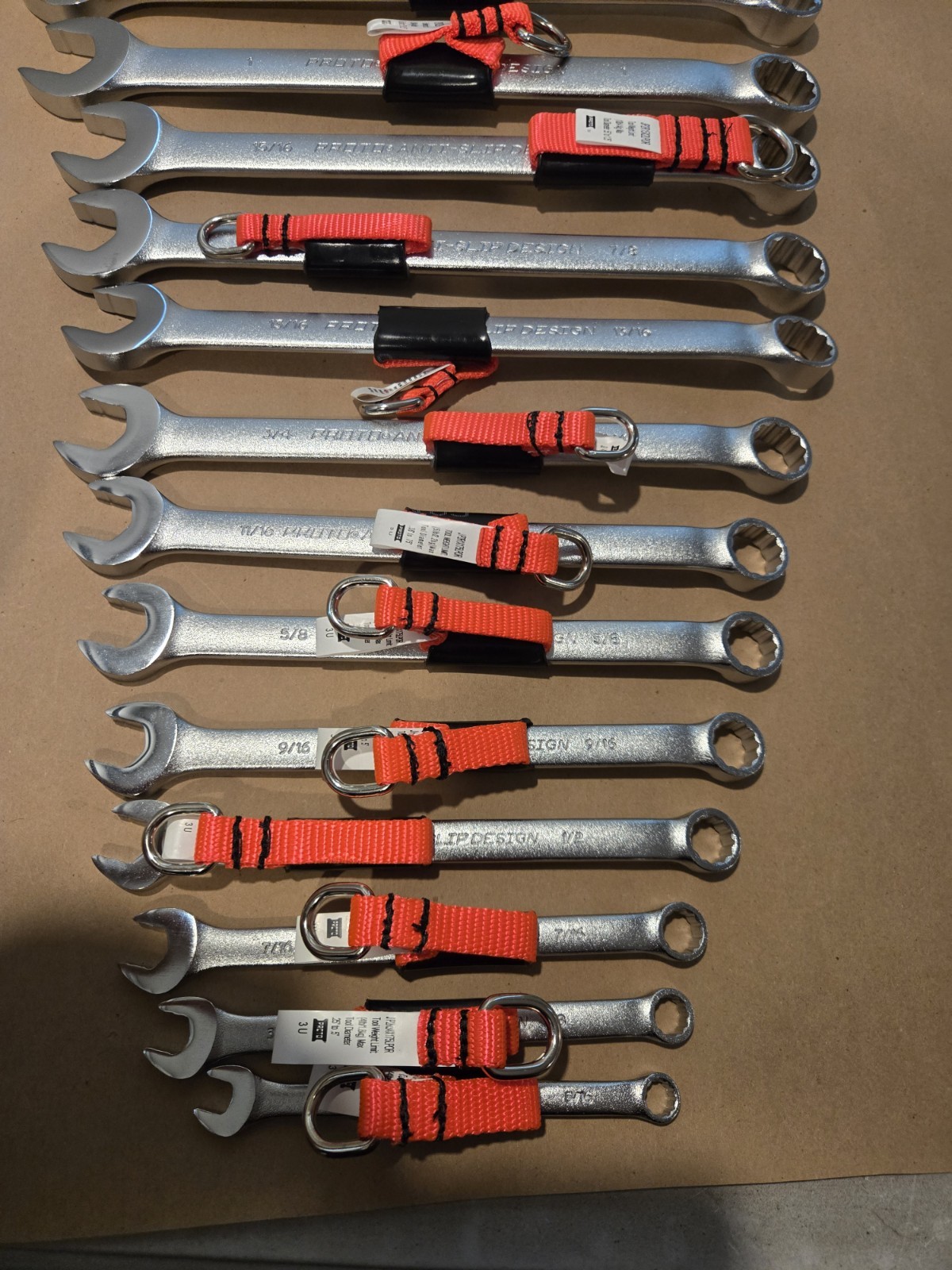 NOS Proto Professional 15PC 5/16″-1-1/4″ 12PT SAE Anti-Slip Combo Wrenchs READ