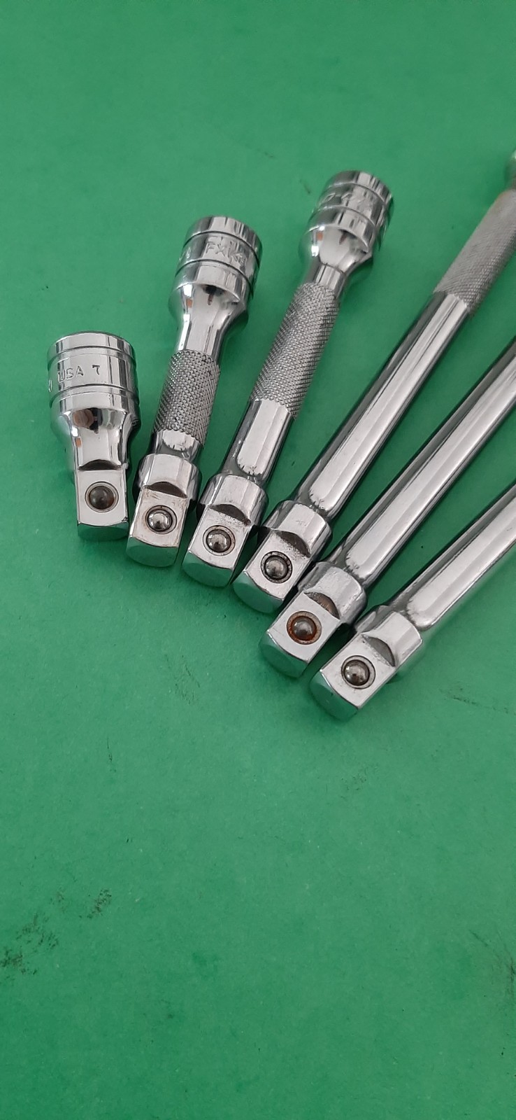 Snap-on Tools 3/8″ Drive 6pc Knurled Extension Set FX11 FX8 FX6 FX4 FX3 FX1