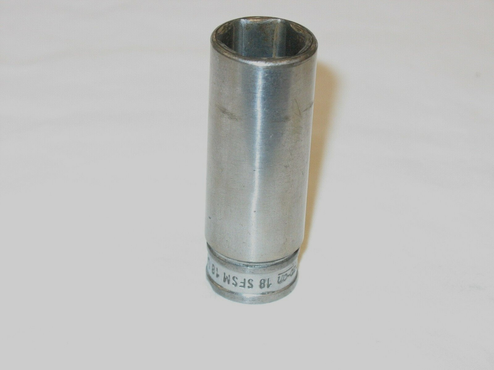 Snap On Tools 18mm Deep 3/8″ Drive 6 Point Metric Chrome Socket #SFSM18