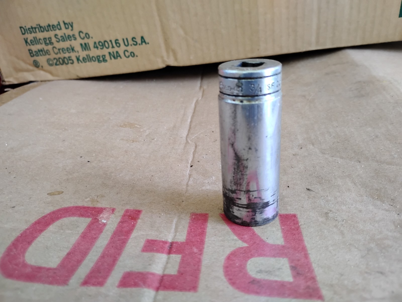 Snap-On SF241 3/4″ Deep Socket 12 Point 3/8″ Drive USA Vintage Pre-Owned