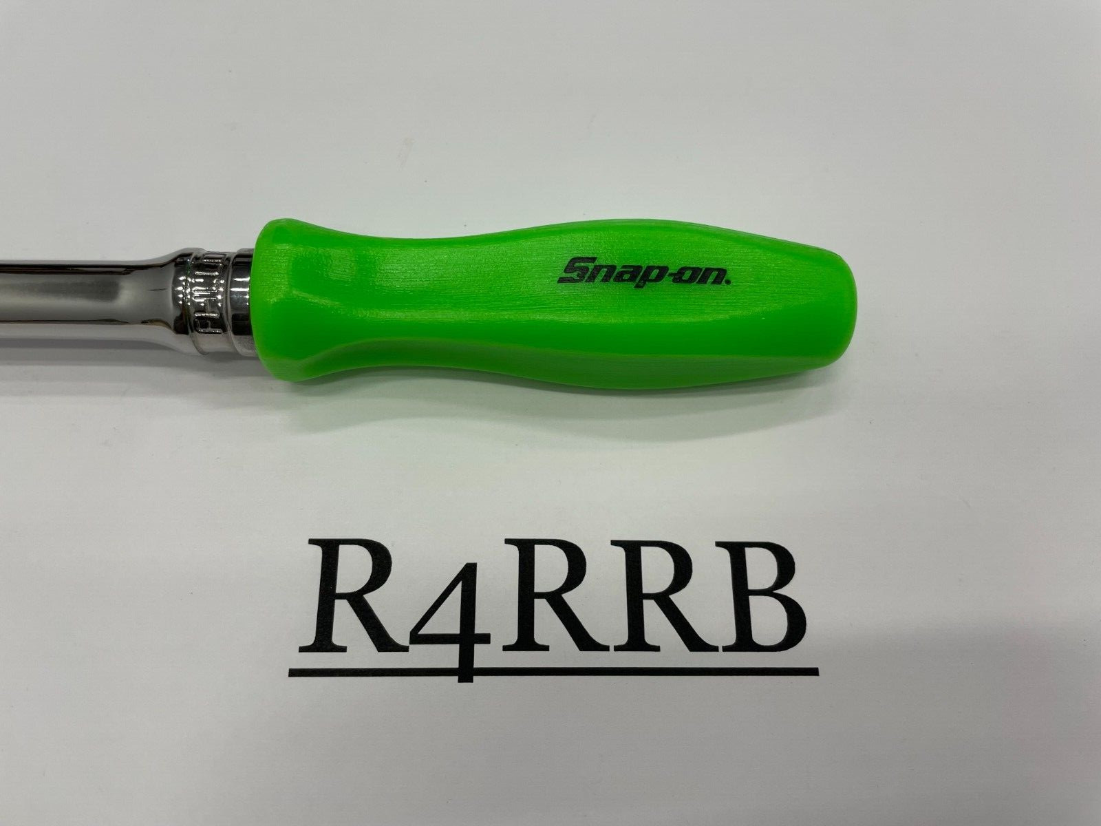 Snap-on Tools NEW GREEN 3/8″ Drive Hard Grip Extra-Long Fixed Ratchet FHLLD80G