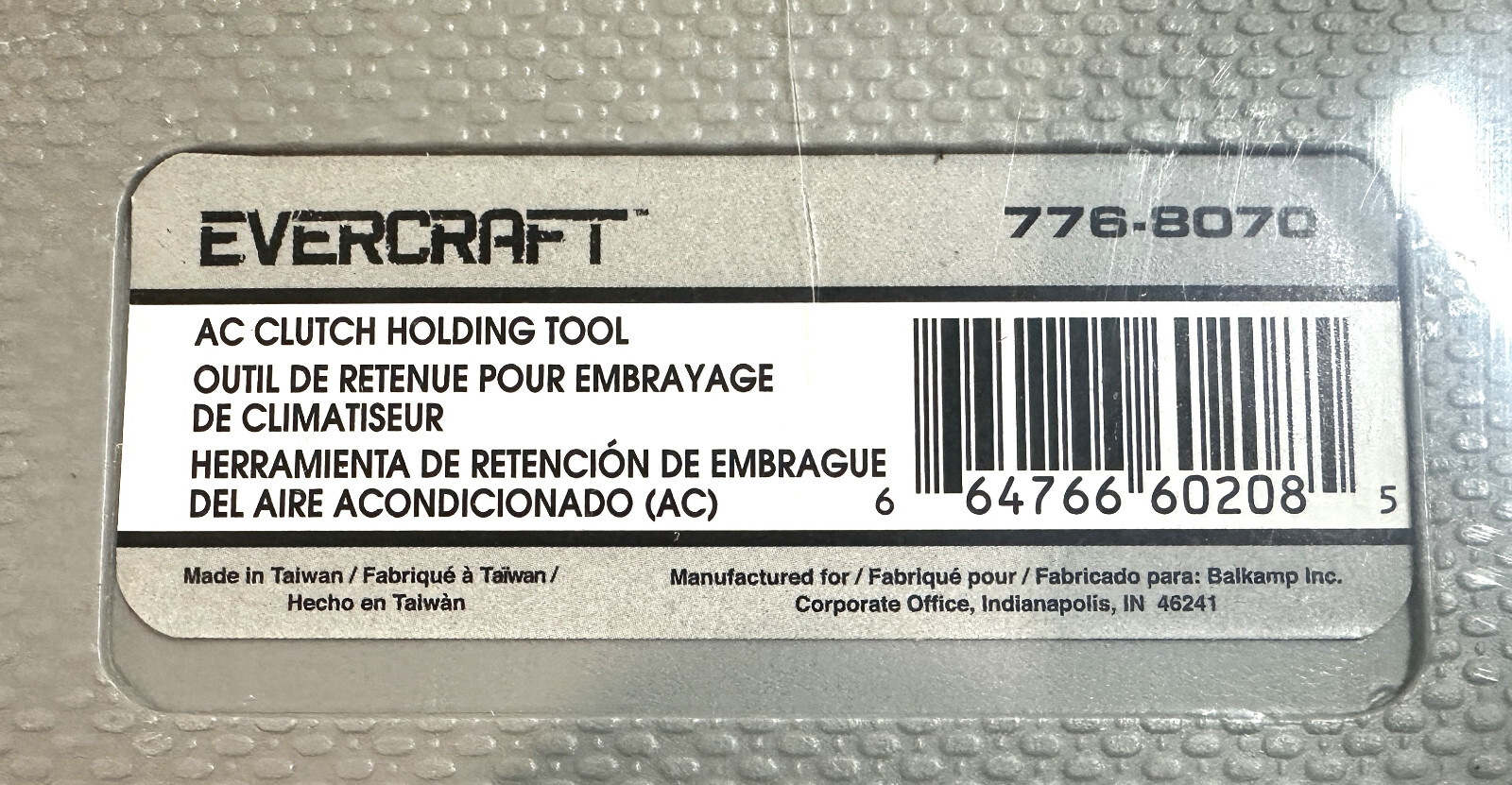 NAPA / EVERCRAFT 776-8070 A/C Clutch Holding Tool