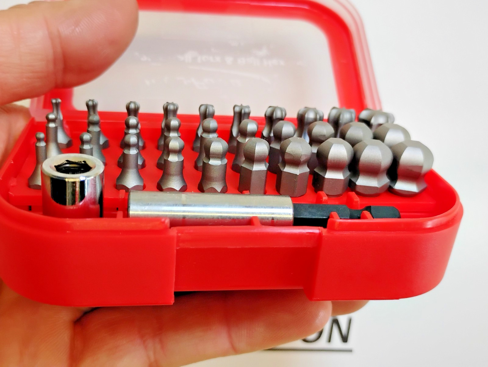 Blue Point TOOLS NEW Bit SET Ball Hex 32pc RED SDM32KTBLEM in red storage case