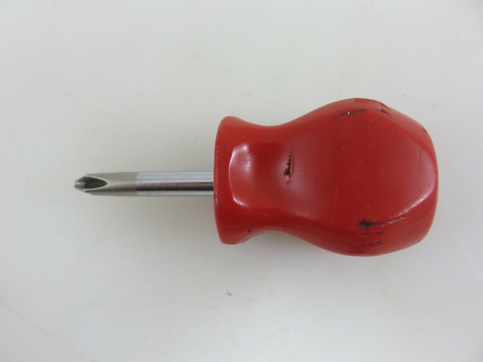 Snap-On SDDP22 Phillips & SDD1 Flate Blade Stubby Screwdrivers RED Hard Handle