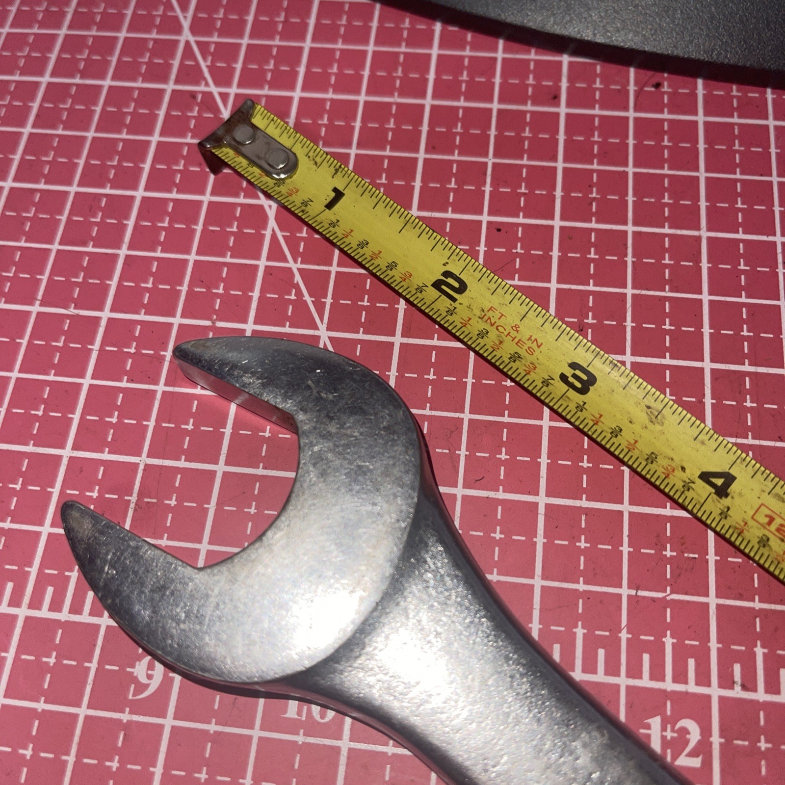 Proamerica USA 2032 1 in SAE 12 Point Combo ratio. Wrench Pro America 1” Vintage