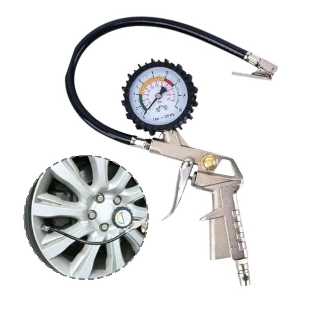 220PSI Tire Pressure Gauge with Robust Rubber Cover for Long Lasting Use