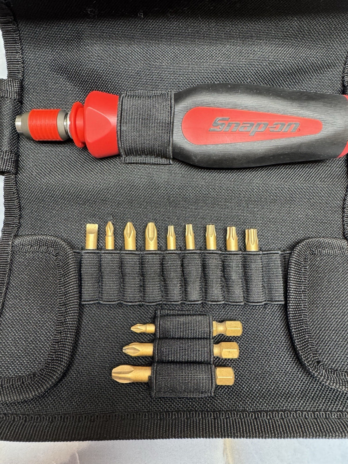 Snap-On Tools USA SGDQ6 Pop-Up Shank Spring Loaded Magnetic Screwdriver, Bit Set