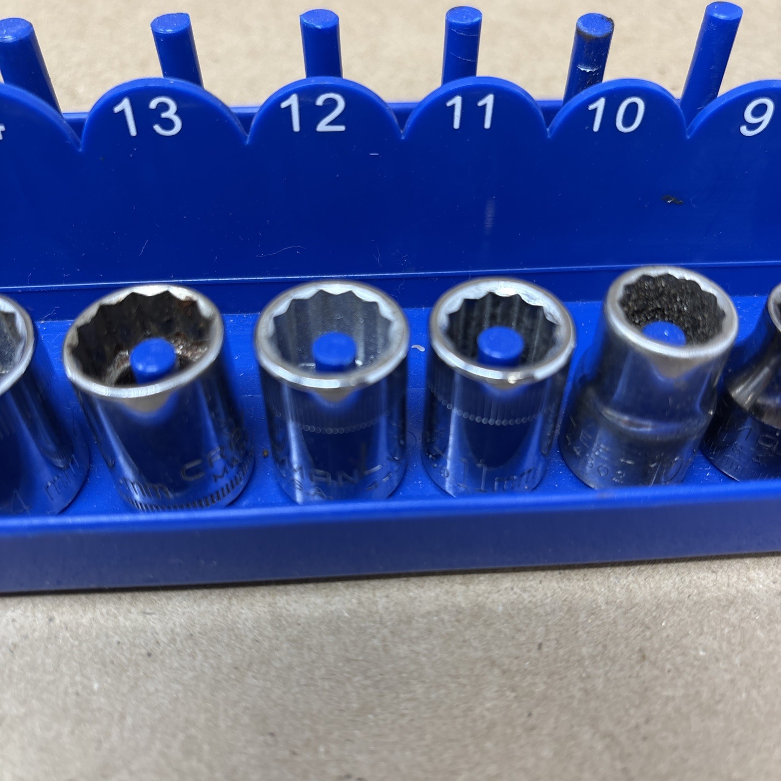 Craftsman 3/8”Drive Metric Socket Set 6mm to 21mm 12Pt USA No 20m