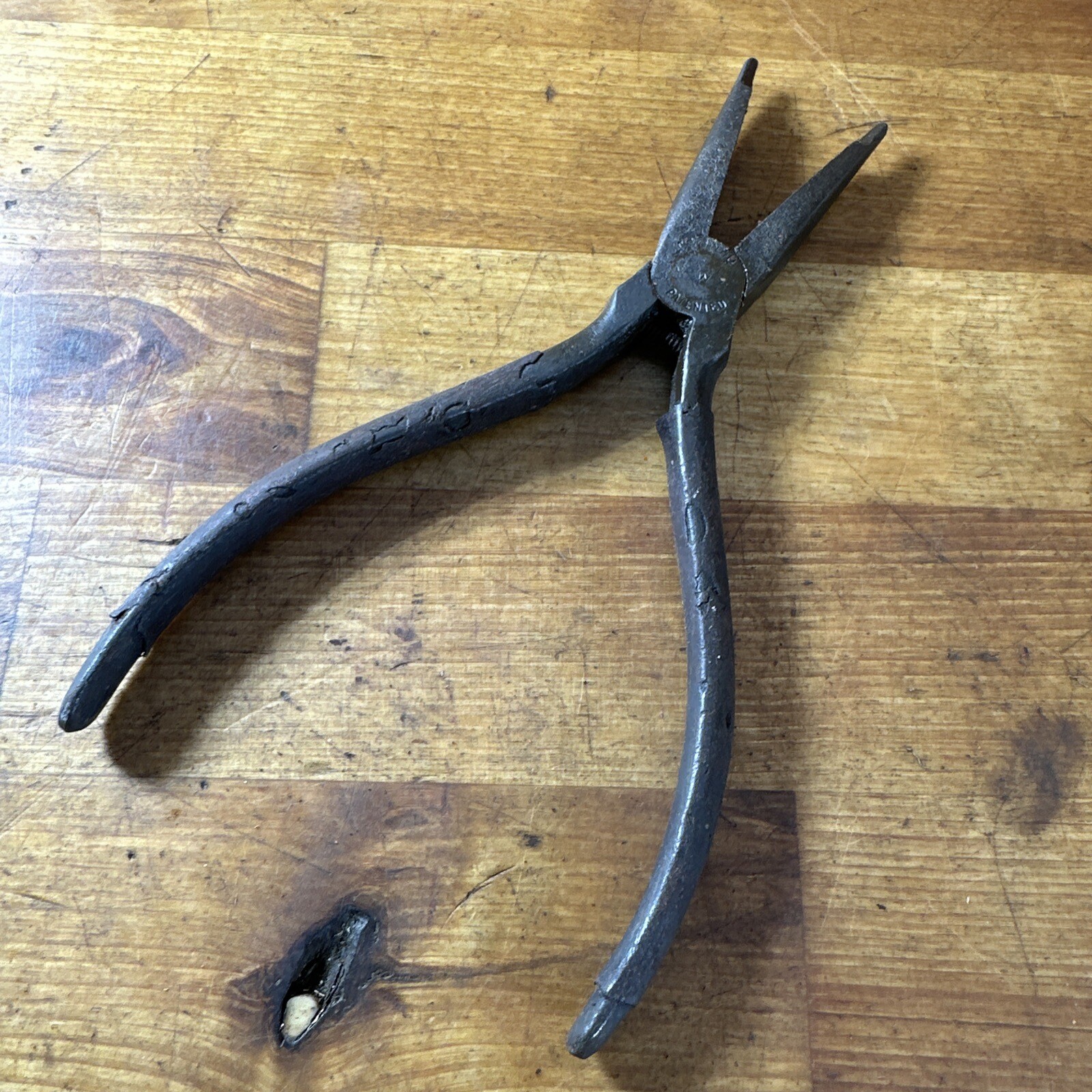 Vintage UTICA 6-1/2” Inch Needle Nose Pliers No. 296 USA