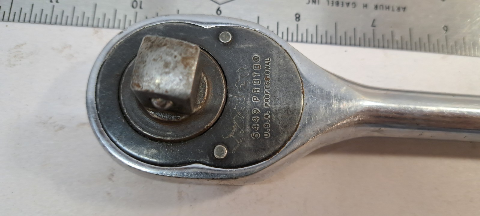 NICE – Vintage Proto 1/2″ Drive Ratchet 5449 – Made in USA – FREE SHIPPING