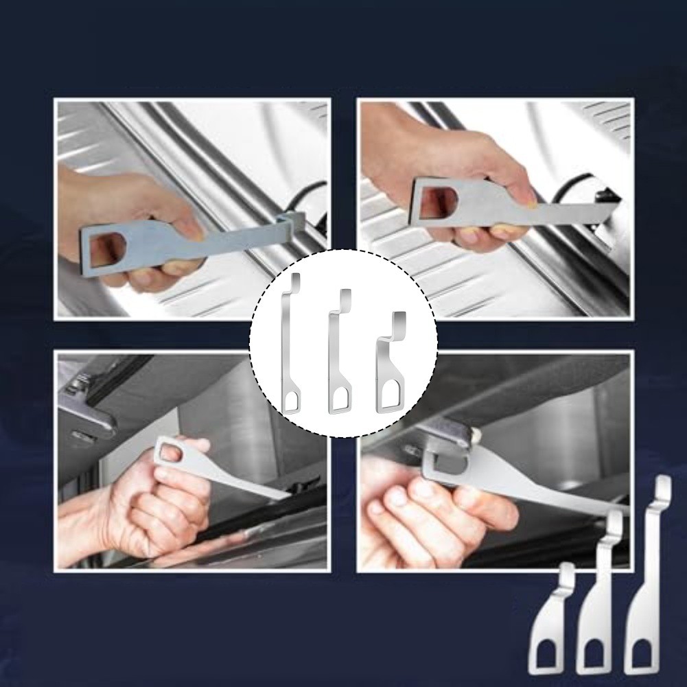 For Car Upgrade Stainless Steel Hooks Truck Accessory Upgrade 3 Piece Set
